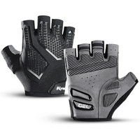 AliExpress MTB Road Bike Half Finger Cycling Gloves Fishing Fitness Gloves Black Shockproof Wear Resistant Breathable Motorcycle Gloves