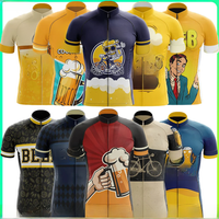 Beer Team Men Cycling Jersey MTB Maillot Bike Shirt Downhill Jersey High Quality Pro Team Tricota Mountain Bicycle Clothing