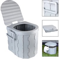 Travel Bucket Toilet Seat Portable Folding Toilet with Lid Emergency Toilet Car Folding Toilets Camping Toilet