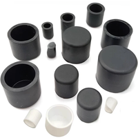 Silicone Rubber Round Caps ID 2.8-200mm Dust Seal Blanking End Stopper Protection Cover For Pipe Tube Furniture Pads White/Black
