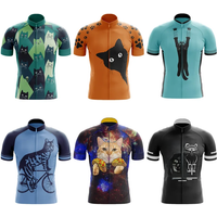 AliExpress RAUDAX Cycling Jersey Men CARTOON CAT Bike Top MTB Bicycle Shirt Mountain Road Riding Clothing Short Sleeve Summer Biking Blouse