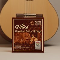 Alice Classical Guitar Strings AWR18 Crystal Nylon Silver Plated Copper Winding Nano Polished Coating 028-043/0285-044