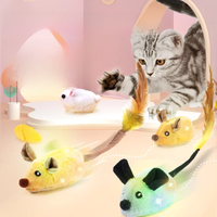Smart Running Mouse Cat Toy Interactive Random Moving Electric Toys USB charging Simulation Mice Kitten Self-Playing Plush Toys