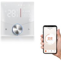 Qiumi Smart Thermostat for Air Conditioner - WiFi Knob Temperature Controller, Voice & App Control, Energy Saving