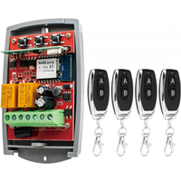 Universal 433mhz Wifi Receiver Garage Door Opener Remote Electric Gate Control Opening 2CH Relay Module 433.92mhz With 1-5pcs RF