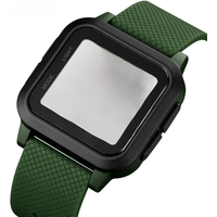 YIKAZE Black Sports Watch Men's Digital Watch Alarm Chrono Clock 3Bar Waterproof Military Men Watches LED Electronic Wristwatch