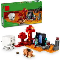LEGO Minecraft The Nether Portal Ambush Adventure Set, Building Toy Action Figures for Boys, Girls Ages 8 and Up 21255 352Pieces