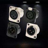 NEUTRIK's REAN 3 Pin XLR Socket Connector Male Female Gold/ Tin Plating YS145 YS146 Socket D-type Power Amplifier Module 1-10PCS