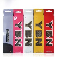 AliExpress NONE YBN Bicycle Chain 8/9/10/11/12 Speed Bike Chains Silver 116L/126L 8v 9v 10v 11v 12v Current Mtb Chain with Quick-release Buckles