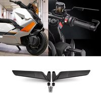 New Motorcycle Accessories Mirrors Black Wind Wing Adjustable Rotating Rearview Mirror For BMW CE04 CE 04 ce04 2022 2023