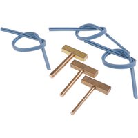 2pcs/Set Soldering Iron T Tip T-head Copper T-Tips + Rubber Cable Hot Press For LCD Screen Pixel Flex Cable Repair 30W 60W 40W
