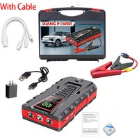 Przenośny rozrusznik samochodowy 12V, prąd rozruchowy 2500A, zasilacz awaryjny do silników benzynowych do 6.0L, wyjście USB 5V 2A, urządzenie do awaryjnego rozruchu.