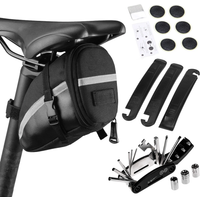 AliExpress NONE Bike Repair Tool Kits Bicycle Saddle Bag Cycle Seat Pack 16 in 1 Multi Function Repair Tool Kit