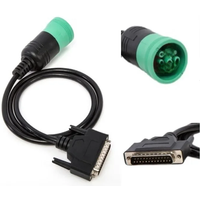 For Deutsch J1939 9pin J1708 6Pin To 16pin Truck Cable J1939 9 Pin To OBDII 16 PIN Male Female 1 in 2 Diagnosctic Tool Connector