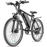 AliExpress NONE UK Stock 350W 48V Electric Mountain Bike 22MPH 50Miles 26'' All-Terrain E-Bike UK Stock for Adults Commuter Bicycle with APP Control, Front Suspension Fast Shipping & 365-Day Warranty