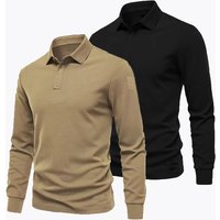 Men's M-4XL Quick Dry Pullover Long Sleeve Shirts Oversized Breathable Clothes Tactical Elastic Plain Turn-down Sports T-shirts