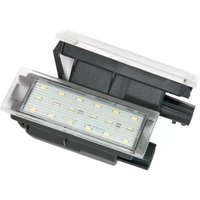 1Pair For Vauxhall Vivaro NV300 2014-2019 Xenon White LED License Number Plate Light Bulb Lamp Car Accessories