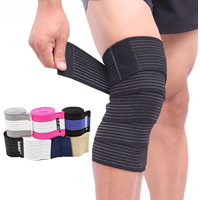 AOLIKES 1PCS Elastic Bandage Tape Sport Knee Support Strap Shin Guard Compression Protector For Ankle Leg Wrist Wrap