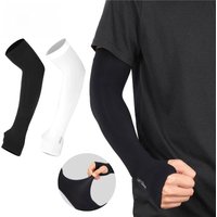 AliExpress West Biking 1 Pair Cycling Arm Warmers Sleeves Arm Warmer Sun UV Protection Long Fingerless Gloves Ridding Running Fitness Golf Arm Sleeves