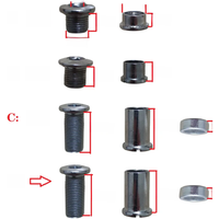 AliExpress TRUYOU MTB Crank Chain Wheel Screws Fix Disc Bolt Nut Chainring Road Bicycle Parts Folding Bike Refitting Crankset Steel Nail Monoblock