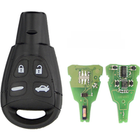 Smart Card Key Shell For SAAB 93 95 9-3 9-5 WF Remote Car Key 4 Button 315/433Mhz ID46 PCF7946 Chip Keyless Entry Insert Blade