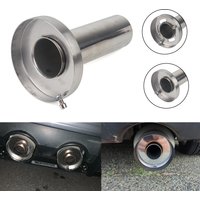 Stainless Steel 3.5" /4'' / 4.5'' Round Exhaust Muffler Tip Removable or non-removable Silencer Inner Silence