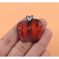 Cartoon Apple Quotes Enamel Pins Teacher Voice Brooches Badge Lapel Pin For Backpack Clothes Accessories Funny Jewelry Gifts