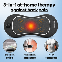 3-in-1 Rückenmassagegerät mit Entspannungsfunktion, Shiatsu-Massage für Tiefengewebe, tragbares Massagegerät zur Linderung von Schulter- und Rückenschmerzen, Taillenmassagegerät