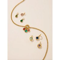 1PC stainless steel plated 18K gold pendant, geometric DIY bracelet necklace accessory