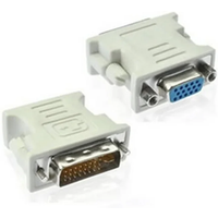 Connector Computer Monitor Video White Plastic Durable DVI 24+1 To VGA Female Multi-Purpose Converter Adapter Mini