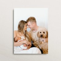2D Flat Poster (Includes Wooden Frame; Single Piece) — Personalized Photo Wall Art — "Happy Family" Theme