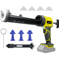 Electric Caulking Gun Battery Silicone Gun 4 Speeds Sealant Glass Glue Gun Filling Sealing Power Tools For Dewalt 20V Battery