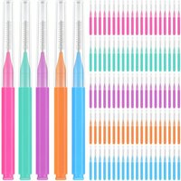 50Pcs Interdental Brushes Dental Floss Toothpick Orthodontic Braces Brush Tooth Cleaning Tool Oral Care