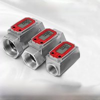 1/1.5/2inch High-Precision Digital Display Turbine Flow Meter Fuel Flow Meter Measuring Diesel Kerosene Gasoline Water Methanol