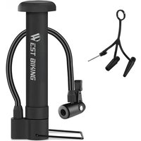 AliExpress West Biking WEST BIKING MTB Bicycle Pump 80 PSI Bike Manual Air Pump Balloon Tire Inflator Schrader Valve Floor Pump Cycling Accesories