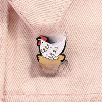 Aquí La De Los Huevos Soy Yo Feminista Enamel Pin Cartoon Hen Brooch Lapel Badge Fashion Spanish Jewelry Gift For Latina Mom
