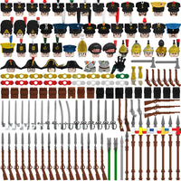Napoleonic Wars British French Fusilier Dragoon Building Blocks Action Figures Accessories Head Weapon Kid Toys N001-048