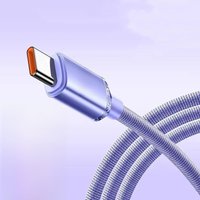 USB Type C Cable 6A 120W Fast Charging Data Cable Mobile Phone Cord Line 0.25M/1M/2M For Huawei Xiaomi 14 15 Oneplus Samsung S24