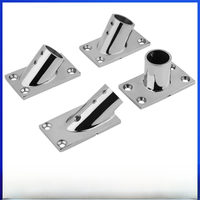 22mm Tube Pipe Marine 316 Stainless Steel Rectangular Base Mount Deck Handrail Rail Fitting Stanchion Boat Accessories