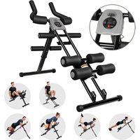 11-in-1 Bauchtrainer, faltbare Taillenformmaschine mit Zähler, multifunktionales Heimfitnessgerät, Muskeltraining bis zu 150 kg für Ganzkörpertraining