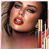 10 Colors Glitter Liquid Lipsticks Shimmer Shiny Lipgloss Pearlescent Lip Tint Waterproof Long Lasting Matte Diamond Lips Glaze