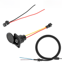 AliExpress NONE Electric Bicycle Charging Head Lithium Battery Output Line 36V/48V Round Male and Female Base Dc2.1 / 2.5 Charger Plug Socket