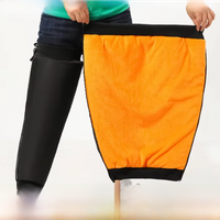 AliExpress NONE 40/60/70cm Winter Motorcycle Knee Brace Thicken Warm Windproof Protection Leg Warmers Fleece Windshield Leg Cover Cycling Guard