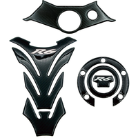 Motorcycle Carbon Fiber Decal For Yamaha YZF R6 YZFR6 YZF600 2003-2005 Sticker Tank Pad Oil Gas Cap Cover Triple Clamp Protector