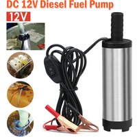 Car DC 12V Submersible Pump Water Oil Diesel Fuel Transfer Cigarette Plug 38mm