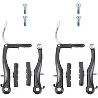 AliExpress NONE V Brake Set Bike Brakes High Clear V Brakes Mountain Bike Aluminium Alloy Brake Arms Stainless Steel Guides 110mm Length