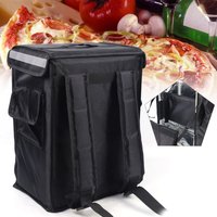 42L Portable Food Pizza Delivery Picnic Storage Backpack Large Capacity The Top and Front can be Opened Waterproof Oxford Cloth