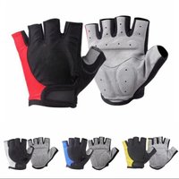 AliExpress NONE Half Finger Cycling Gloves Men Women Anti Slip Shock Breathable Summer Bicycle Gloves Fingerless Sports Gym Training Bike Gloves