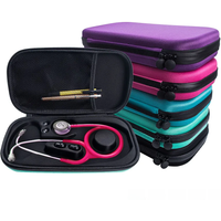 Portable Stethoscope Storage Box Carry Travel EVA Case Hard Drive Pen Holder Medical Multifunction Mesh Pocket Protect Organizer
