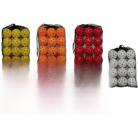 12 Pieces Pickleball Balls Standard Specifically Designed Practice Accessories for Sanctioned Tournament Play Outdoor Courts